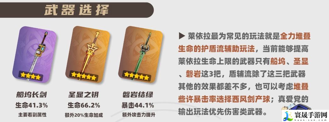 原神2025莱依拉武器选择推荐：稀有称号获取建议