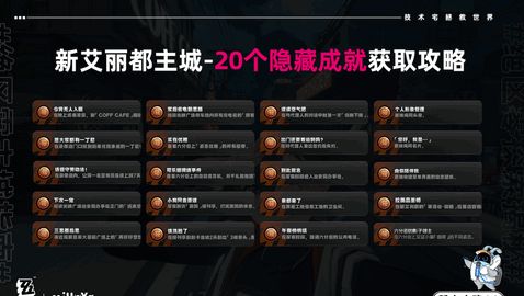 绝区零新艾丽都主城任务攻略 新艾丽都主城20个隐藏成就在哪里