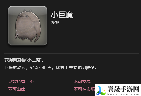 最终幻想14：水晶世界小巨魔宠物获得方法：游戏挑战高效解决