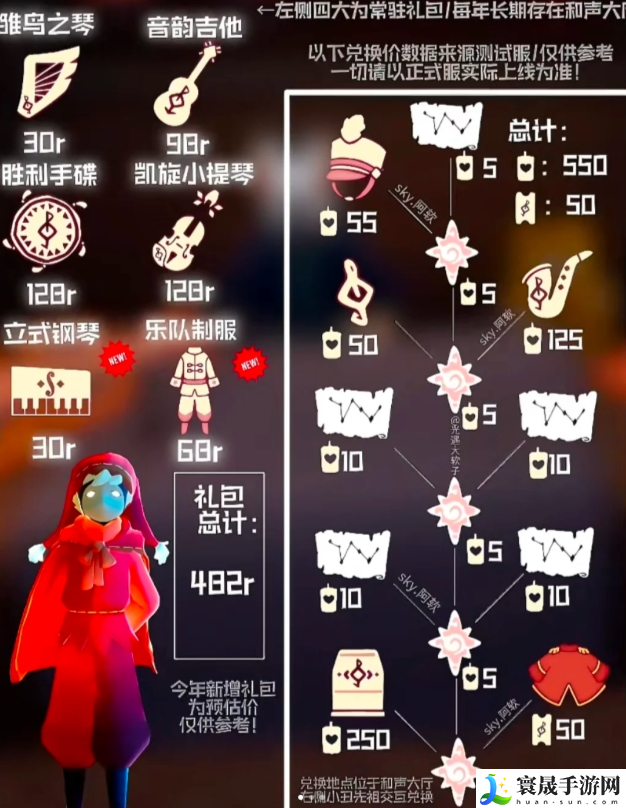 光遇2024音乐节物品有哪些-音乐节物品兑换图2024