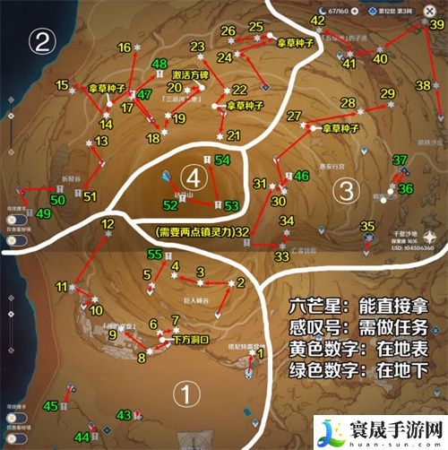 原神千壑沙地有多少草神瞳