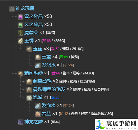 最终幻想14:水晶世界神龙玩偶宠物获得方法:稀有材料全获取流程