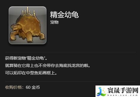 最终幻想14：水晶世界精金幼龟获得方法：最佳游戏地图探索路线