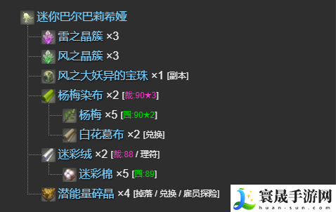 最终幻想14:水晶世界迷你巴尔巴莉希娅获得方法:地图快速移动与路径规划