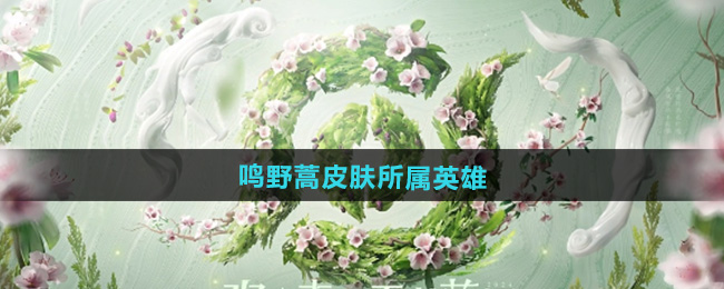 王者荣耀2024周年庆鸣野蒿皮肤所属英雄