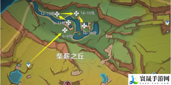 《原神》5.1版本灼灼彩菊采集路线