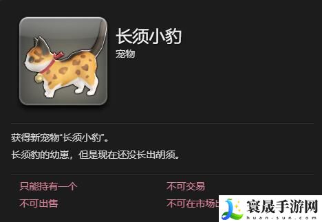 最终幻想14：水晶世界长须小豹宠物获得方法：高级战斗策略分享