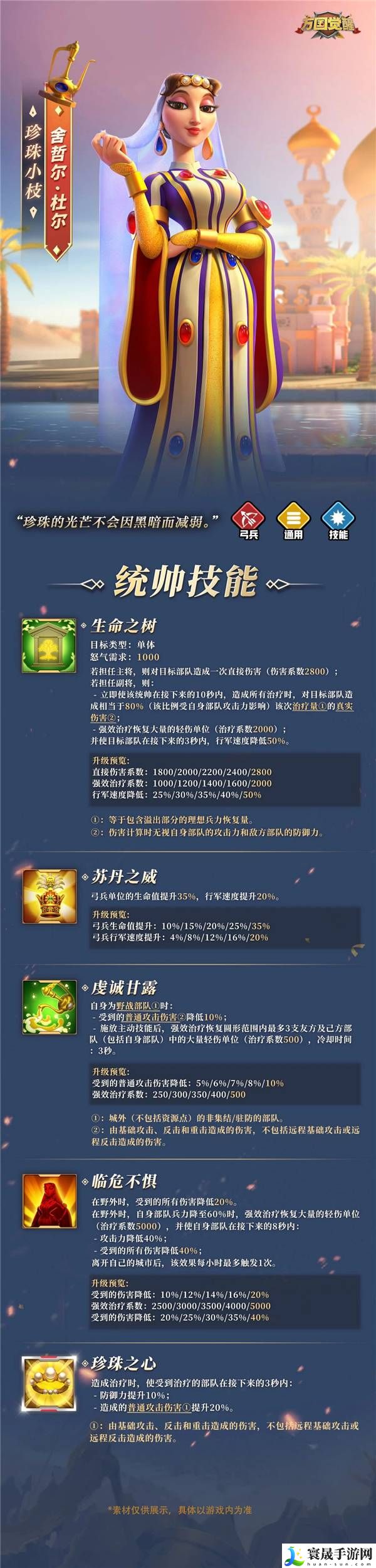 万国觉醒九代弓兵舍哲尔·杜尔技能是什么-万国觉醒九代弓兵技能爆料