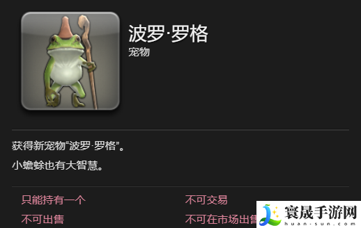 最终幻想14：水晶世界波罗罗格宠物获取攻略：游戏剧情分支选择与影响解析