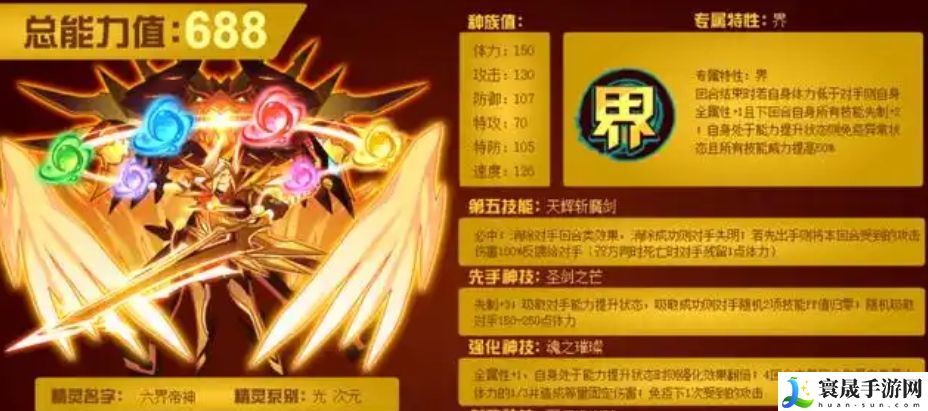 赛尔号巅峰之战六界帝神强度介绍：精准预判敌人行动取得战斗主动