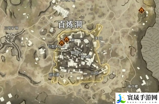 《永劫无间手游》百炼洞金堆绿堆位置