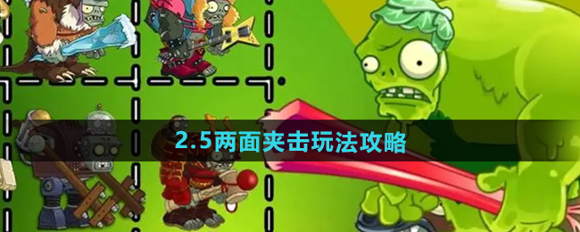 植物大战僵尸杂交版2.5两面夹击玩法攻略