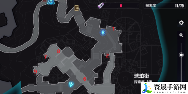 崩坏3琅丘琥珀街宝箱位置分布图 琅丘琥珀街宝箱位置大全
