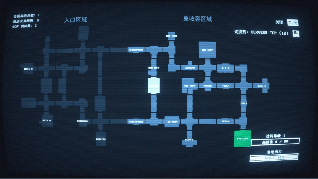SCP秘密实验室游戏地图完全攻略分享:角色成长最快路径