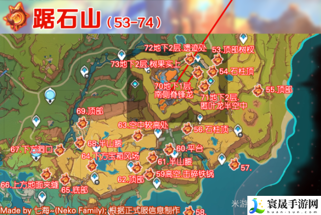 《原神》5.0纳塔火神瞳收集路线