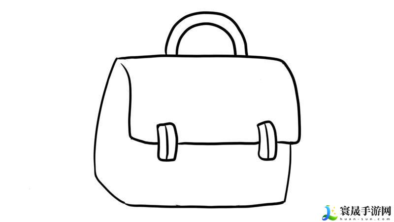 爸爸为小女儿画包包简笔画