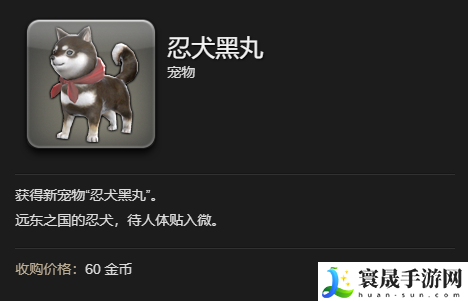最终幻想14：水晶世界忍犬黑丸宠物获得方法：副本掉落装备方案
