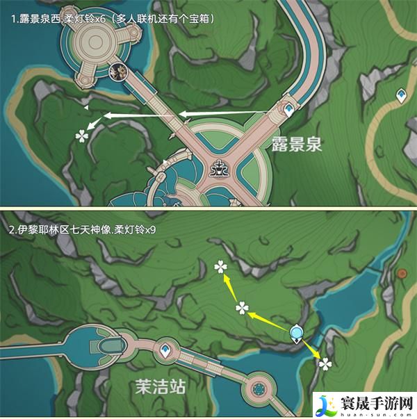 原神4.3夏沃蕾突破材料柔灯铃都在哪-柔灯铃快速收集路线