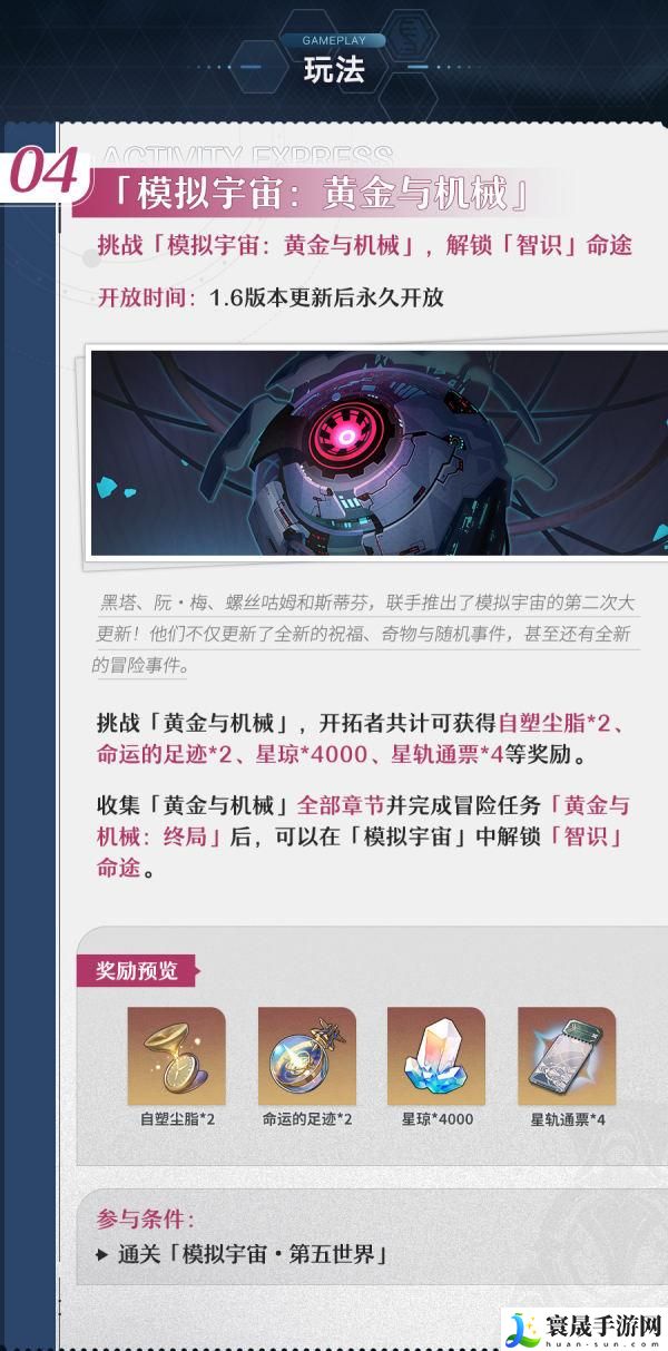 崩坏星穹铁道1.6有哪些活动-庸与神的冠冕活动一览