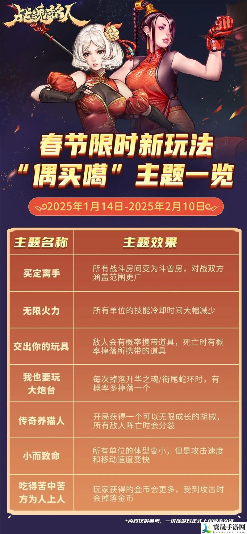 战魂铭人春节限时玩法偶买噶规则介绍：神秘副本掉落时间