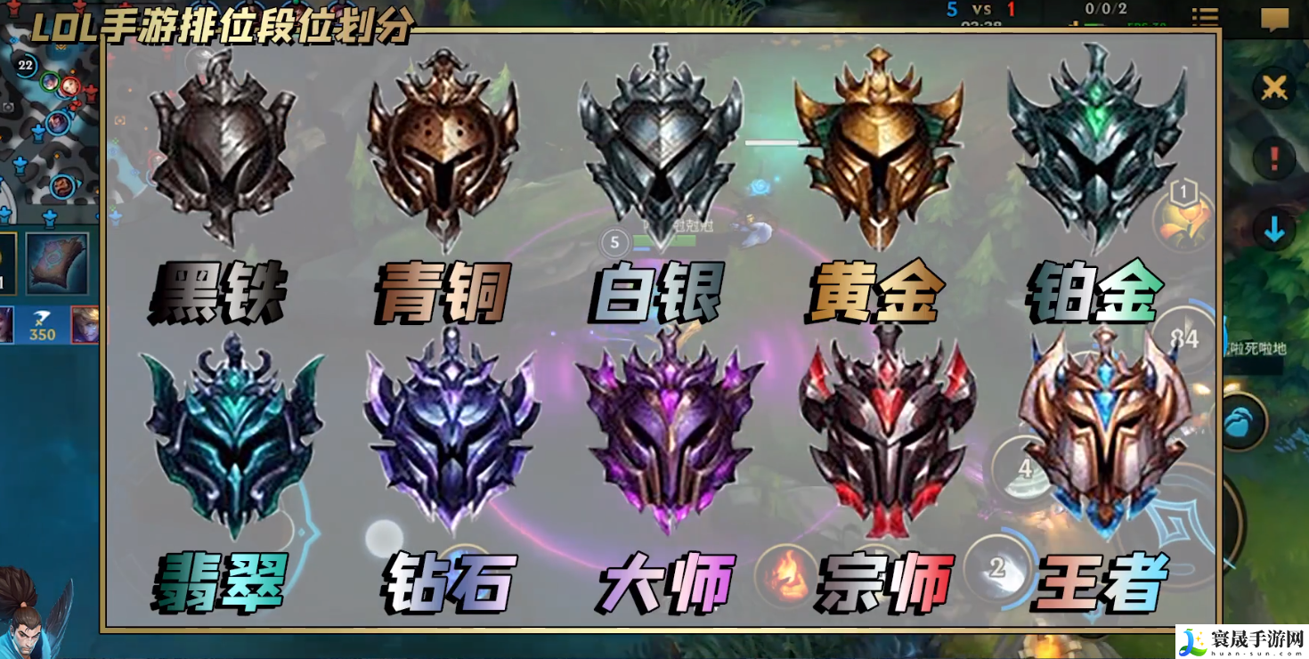 lol手游段位级别排列-段位级别排行