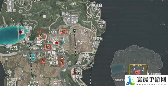 《和平精英》地铁逃生辐射区入口位置