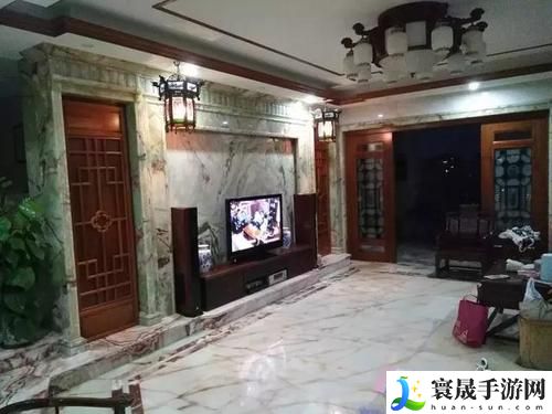 在姨母家的客厅