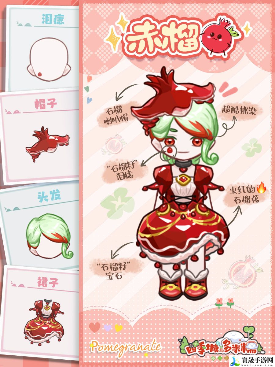 四季城与多米糯赤榴服装分享：角色培养全技巧