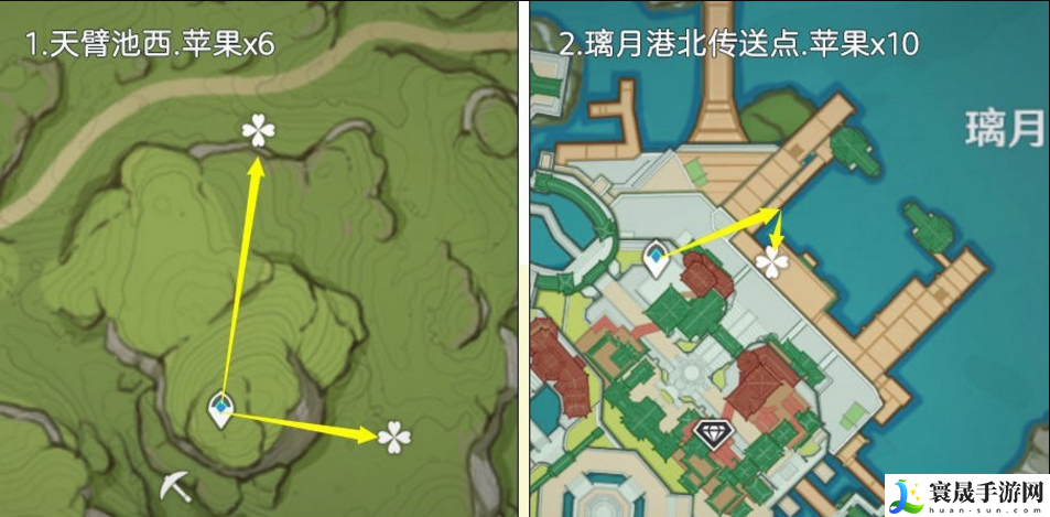 原神3.6版苹果如何高效的采集-3.6版本高效采集路线分享