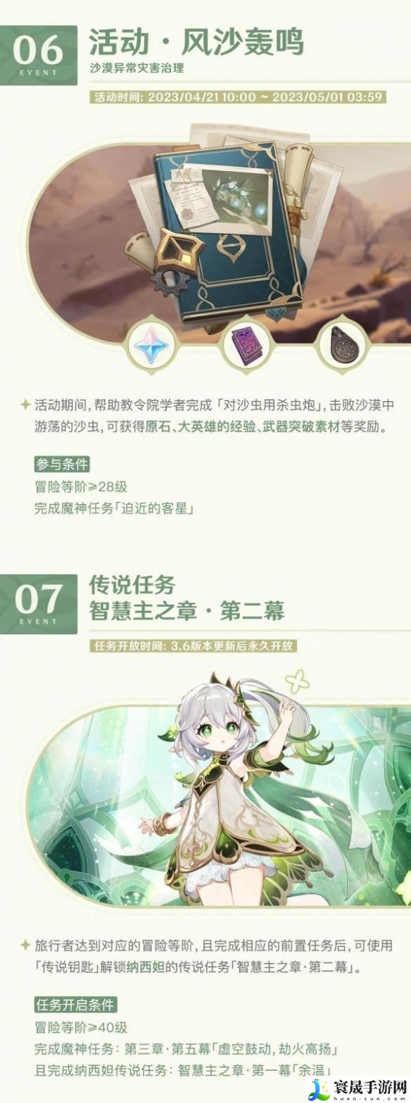 原神3.6版本有什么活动-3.6版本一期活动内容分享