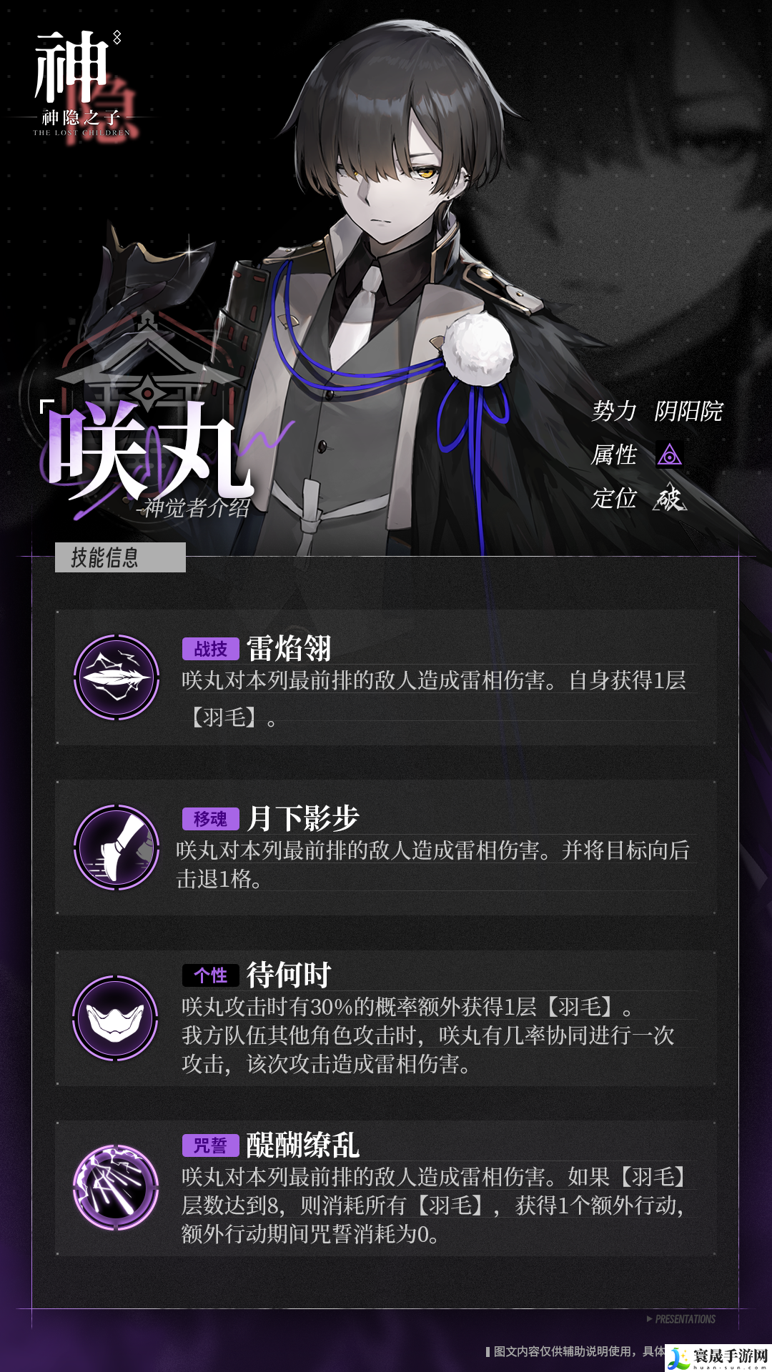 神隐之子神觉者咲丸角色图鉴：公会活动与团队配合